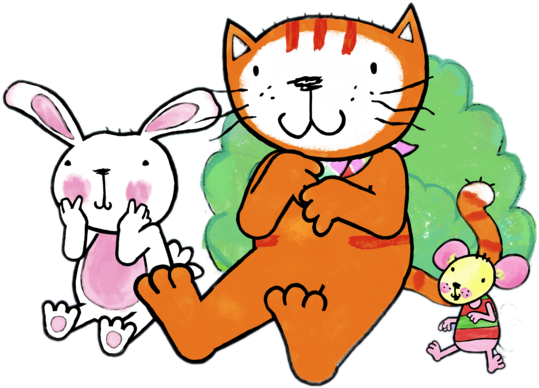 Poppy Cat Alma And Mo - Poppy Cat (800x450), Png Download