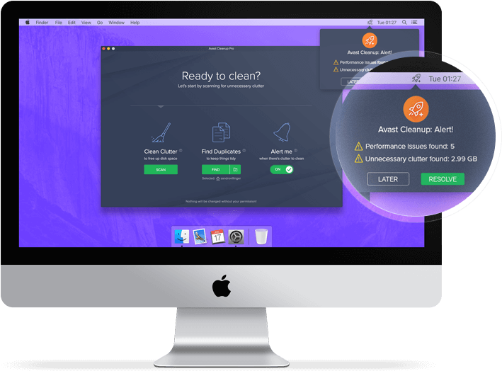 Cleaning - Avast Cleanup Pro For Mac (716x524), Png Download
