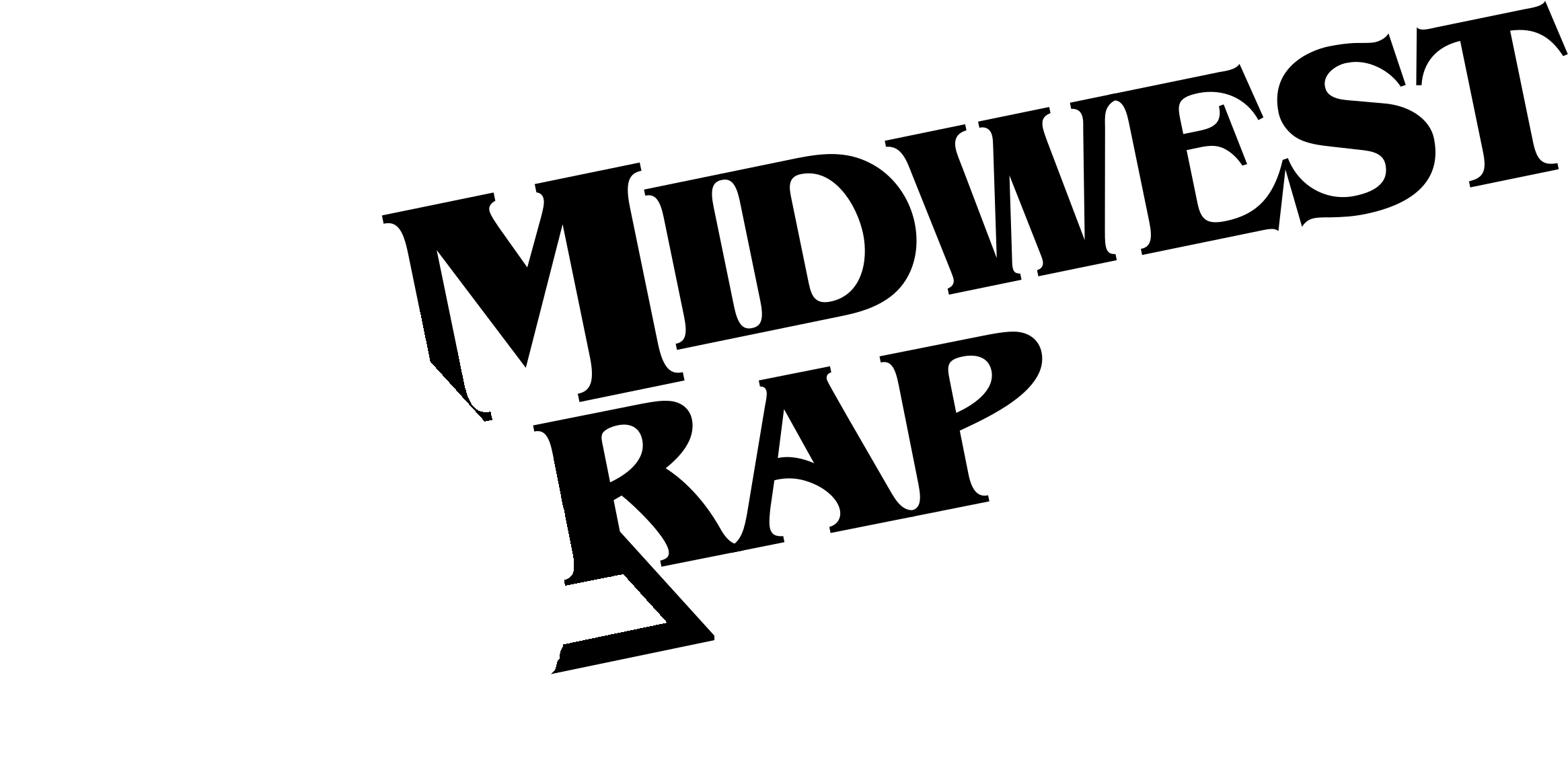 Midwest Rap Logo Black And White - Midwest Rap (2400x2400), Png Download