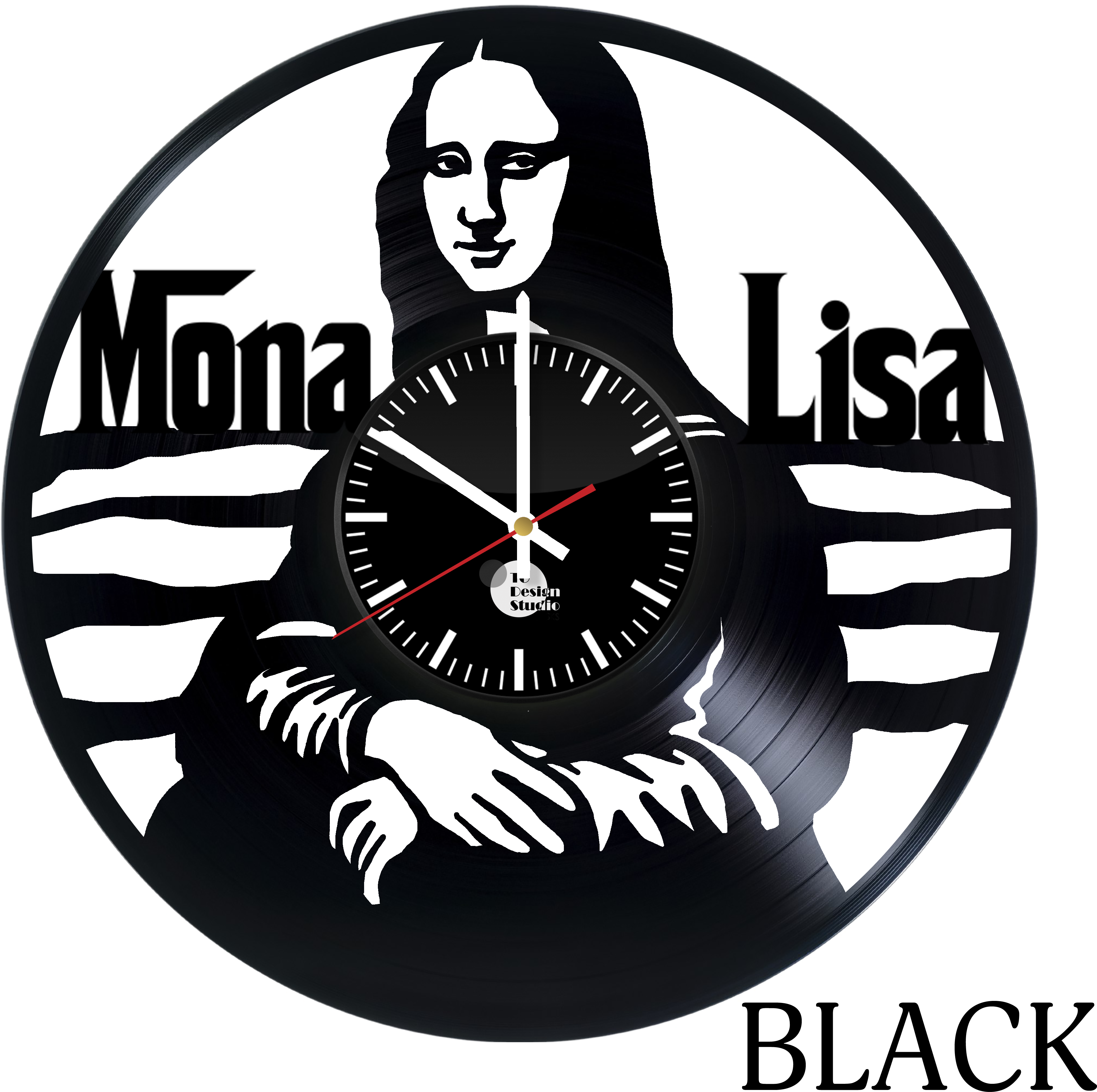 Mona Lisa Vinyl Wall Clock Big - Mona Lisa (4016x4016), Png Download