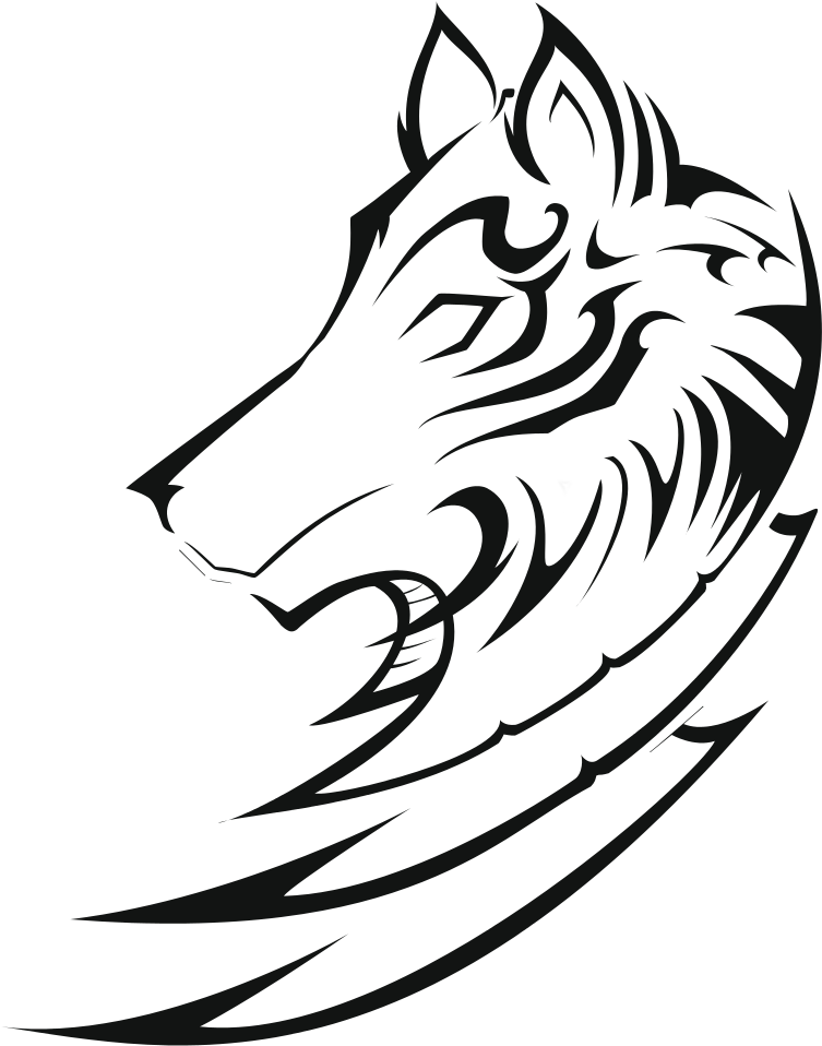 Png Tribal Lobo (785x1017), Png Download