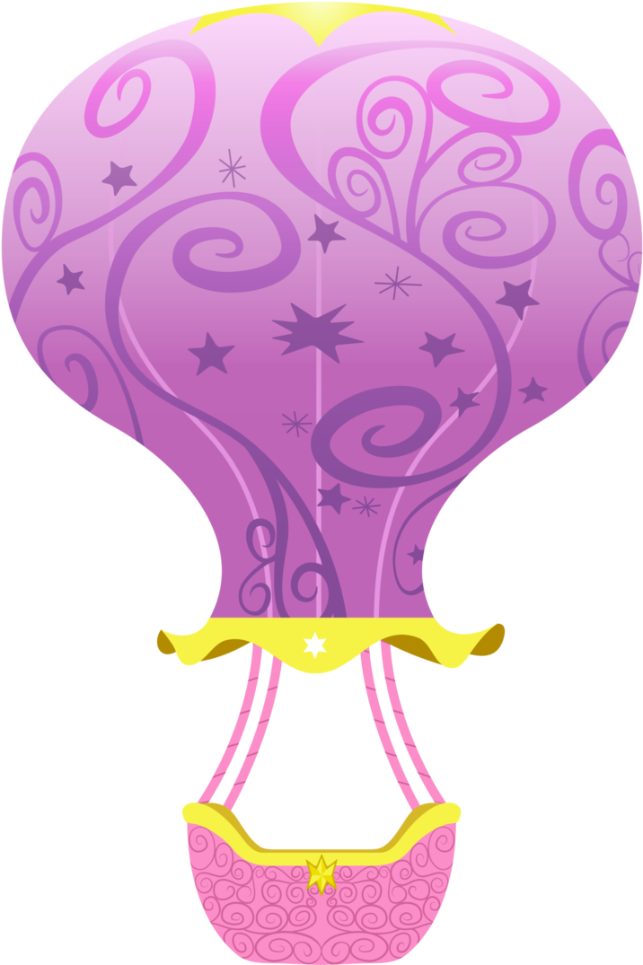 Hot Air Balloon - Globo My Little Pony (723x1103), Png Download