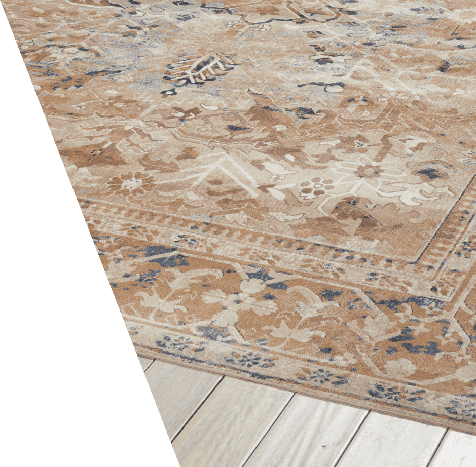 A Seafoam Green And Pale Blue Vintage Rug - Floor (939x922), Png Download