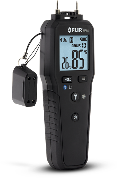 The Flir Mr55 Is A Pin-based Meter With Wireless Connectivity, - Flir Mr55 (600x625), Png Download