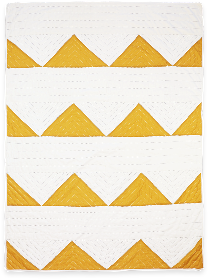 Organic Cotton Gold Triangle Throw - Art (1020x1020), Png Download