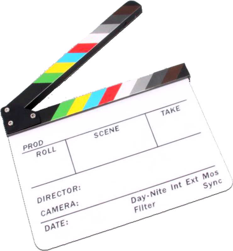 Slateboard Colored-800x800 - Pizarra De Director De Cine (800x800), Png Download
