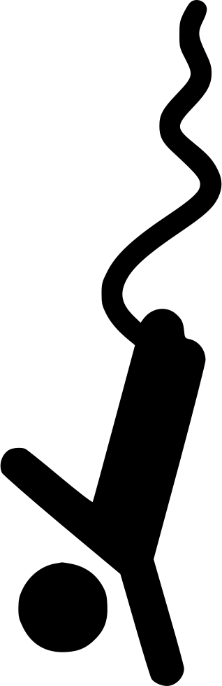 Png File Svg - Bungee Jump Icon Png (318x980), Png Download