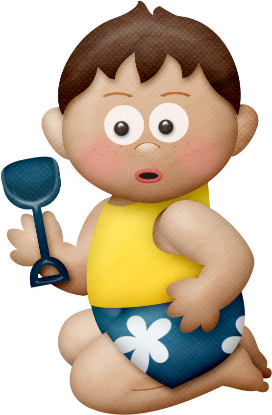 Niños En La Playa Png Clipart , Png Download - Clip Art (479x729), Png Download