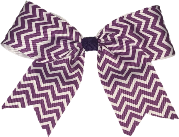Basic Purple Chevron Cheer Bow - Bridget Riley Blaze Study (640x480), Png Download