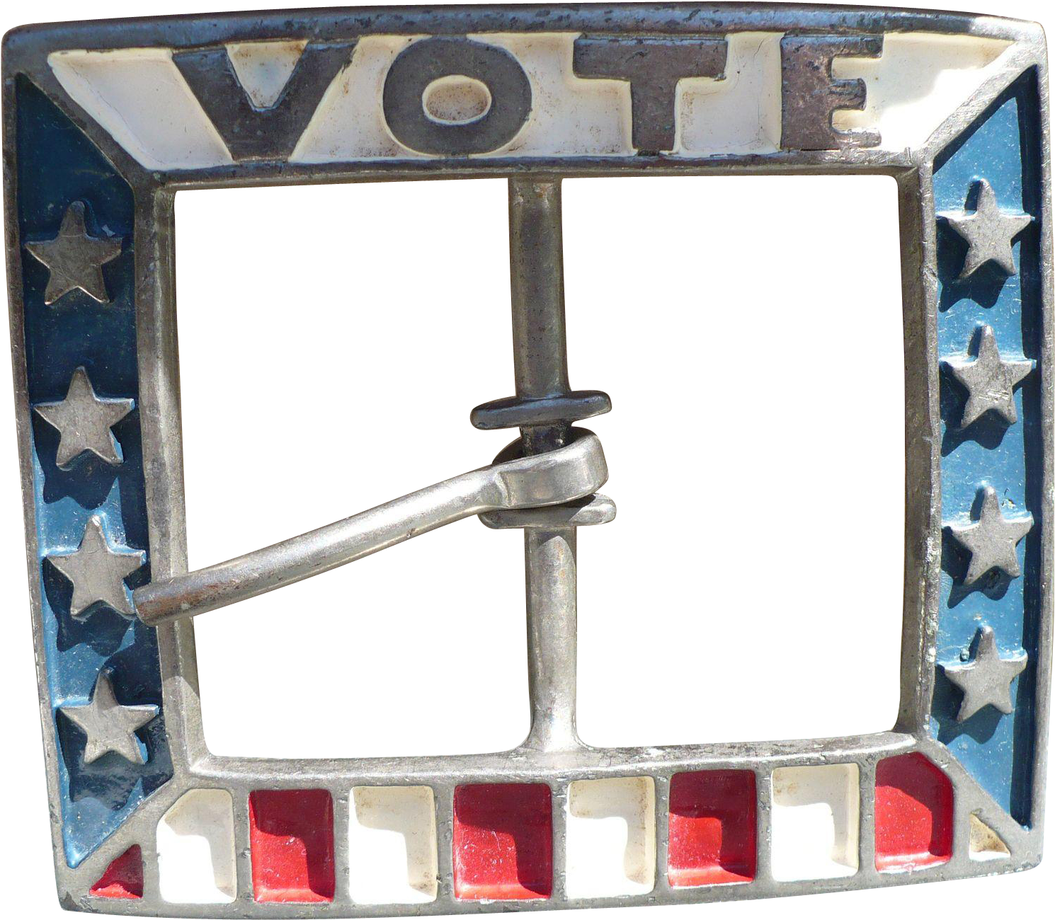 Patriotic Vote Belt Buckle - Picture Frame (1489x1489), Png Download