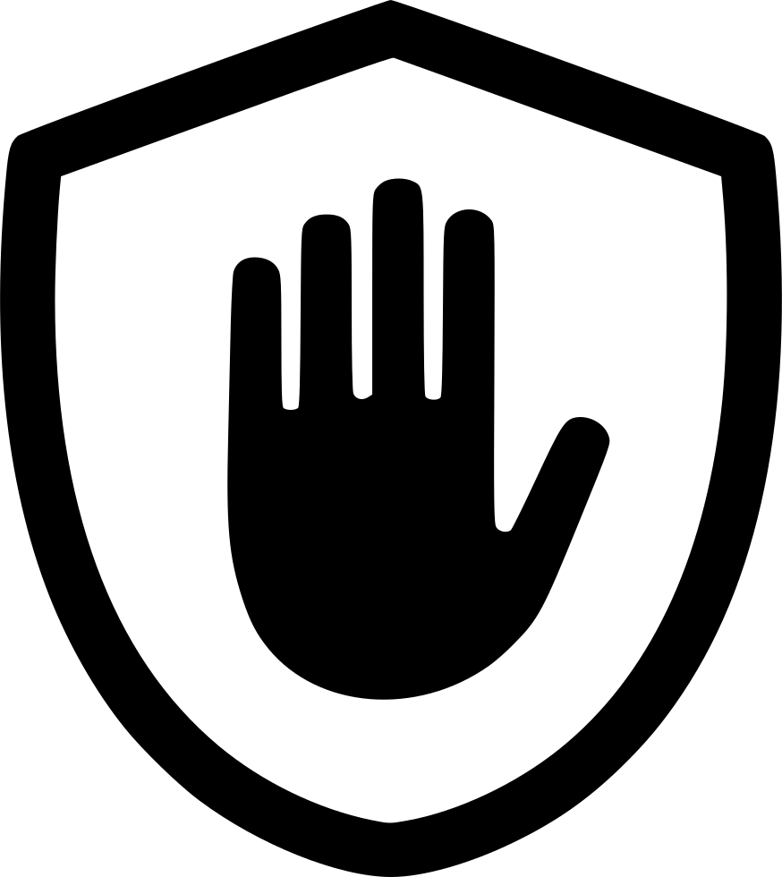 Stop Hand Png - Adblock Icon Png (874x980), Png Download