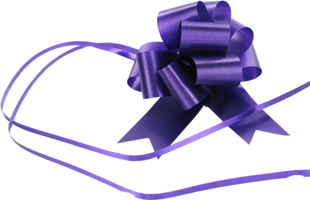Bow, Pp, 31mm, Ø100mm, Purple - Present (640x640), Png Download