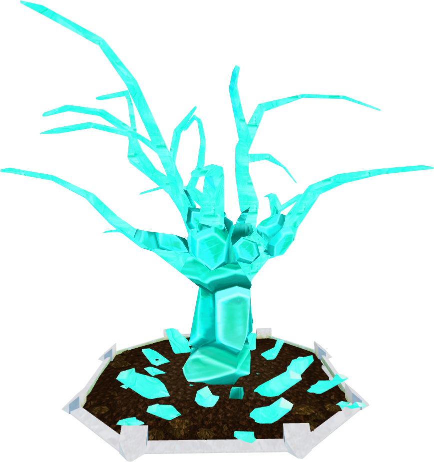 Crystal Clipart Ice Shard - Crystal Tree Osrs (869x925), Png Download