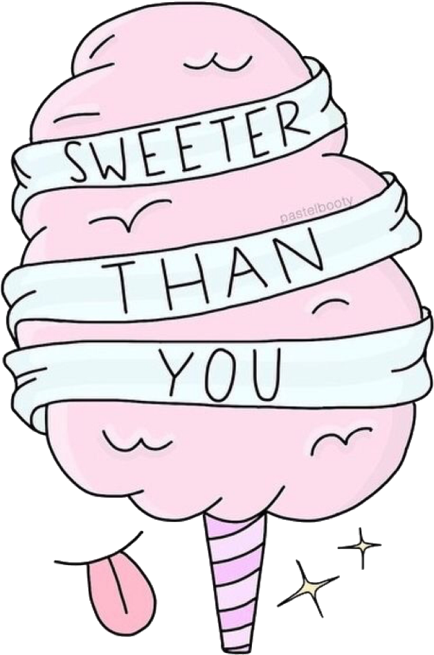 Sweet Sticker - Cotton Candy (1024x1052), Png Download