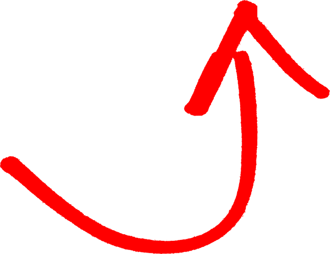 Red-arrow (650x501), Png Download