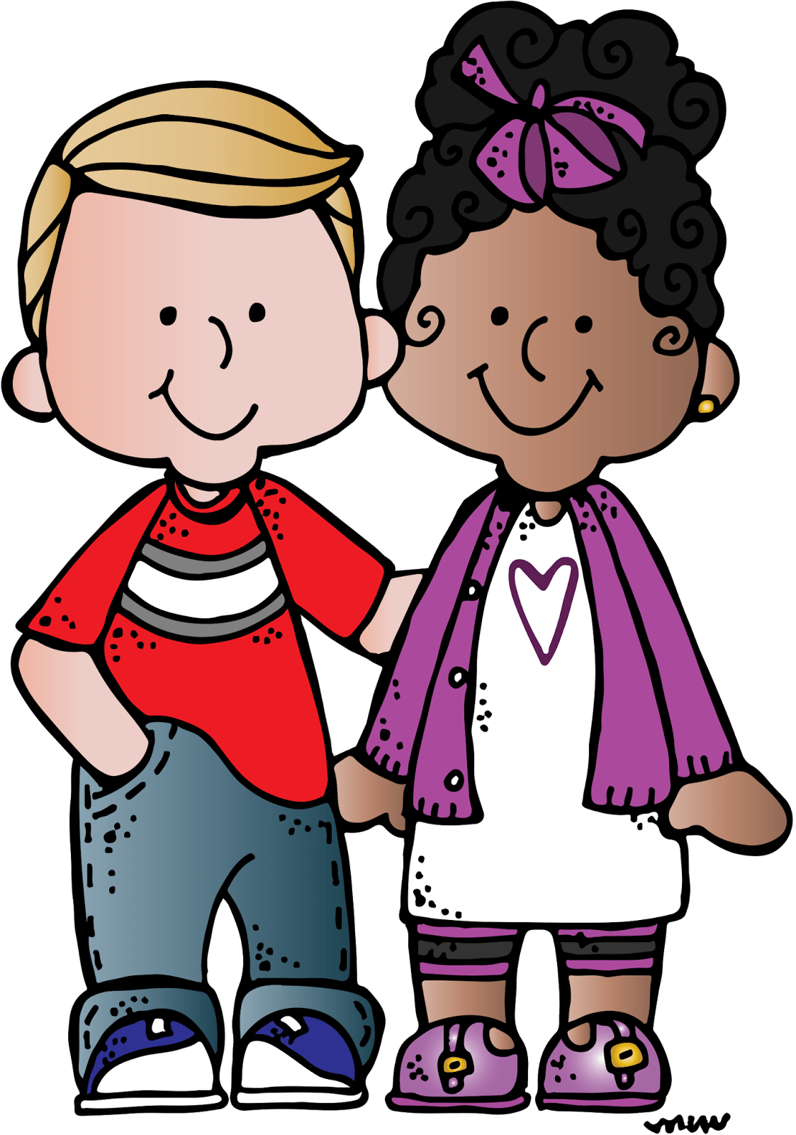 Melonheadz Clipart Boy And Girl (1123x1600), Png Download