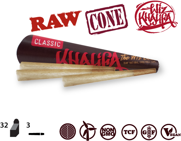 Raw Wiz Cone 3b - Raw Papers (640x480), Png Download