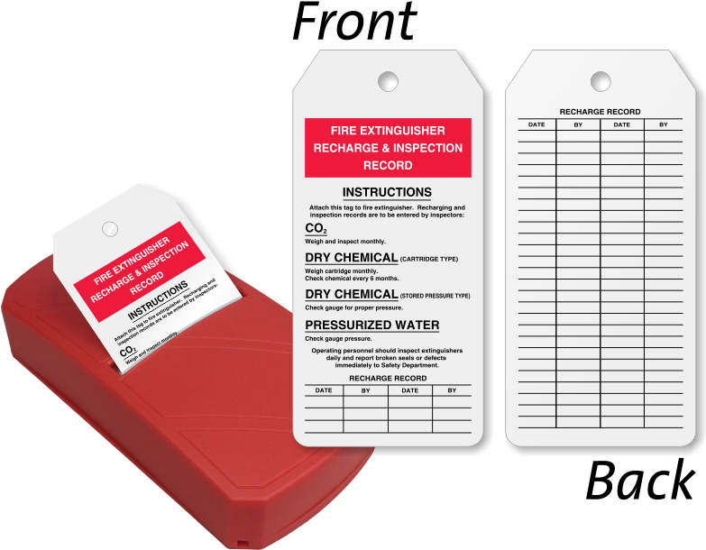 Zoom, Price, Buy - Fire Extinguisher Refilling Tag (800x665), Png Download