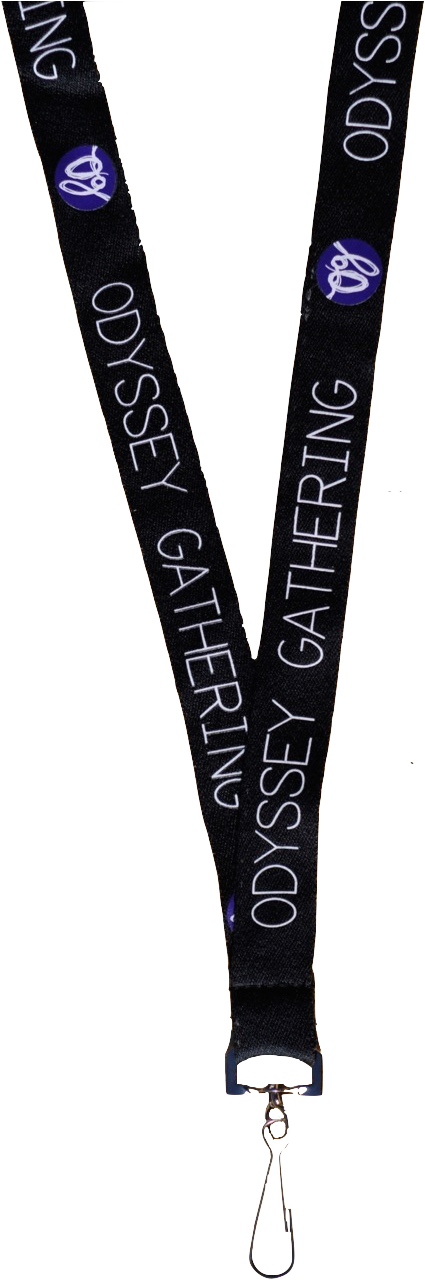Odysseymerch Lanyard - Strap (454x1303), Png Download