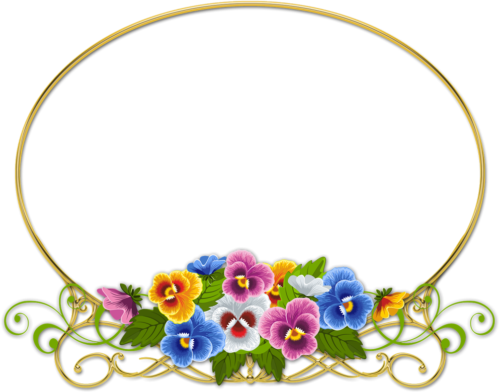 Marcos De Flores Para Descargar En Formato Png - Circulo Vintage Flores Png (1024x866), Png Download