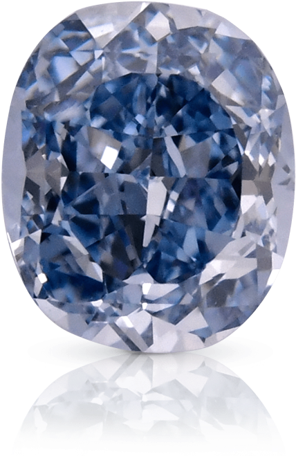 62 Carat, Fancy Vivid Blue Diamond, Cushion Shape, - Diamond (800x800), Png Download