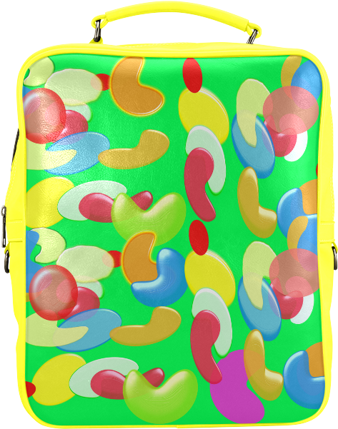 Jellybeans Green Square Backpack - Briefcase (800x800), Png Download