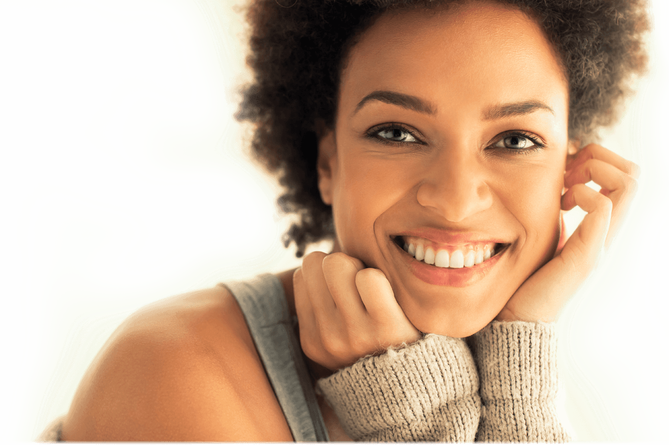 Becoming A Breaux Bridge Chiropractic Patient - African American Woman Smiling (1323x881), Png Download