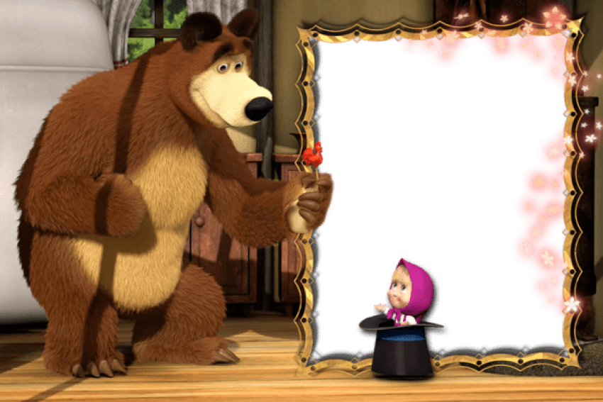 Free Png Best Stock Photos Transparent Masha And The - Masha And The Bear Png (850x567), Png Download