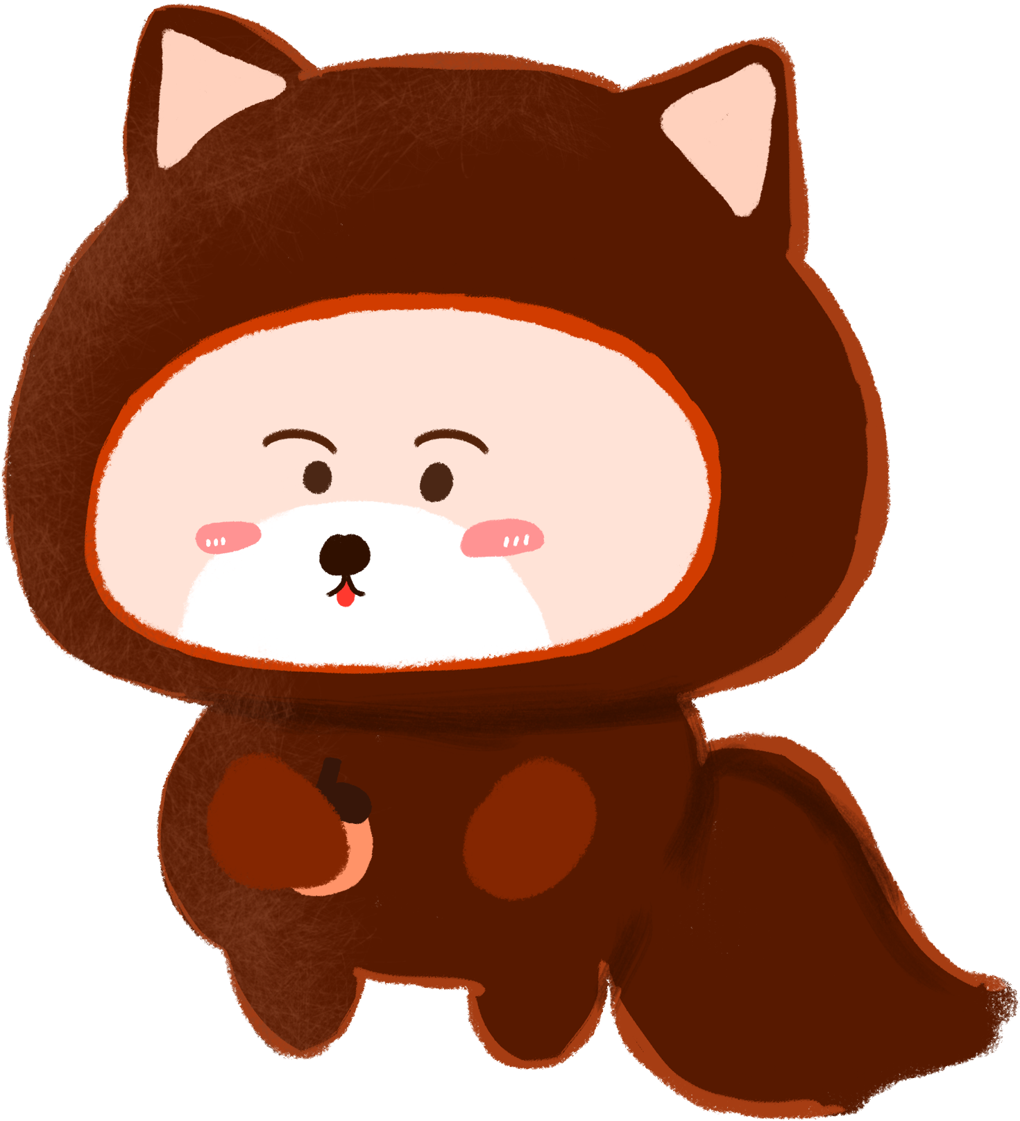 Cartoon Cute Animal Pet Png And Psd - Cartoon (2000x2000), Png Download