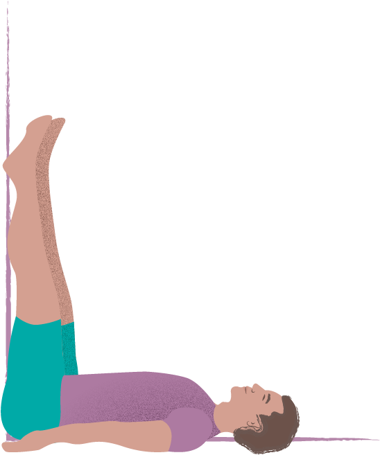 Vaparita Karani, A Yoga Pose Great Post-run - Press Up (667x667), Png Download