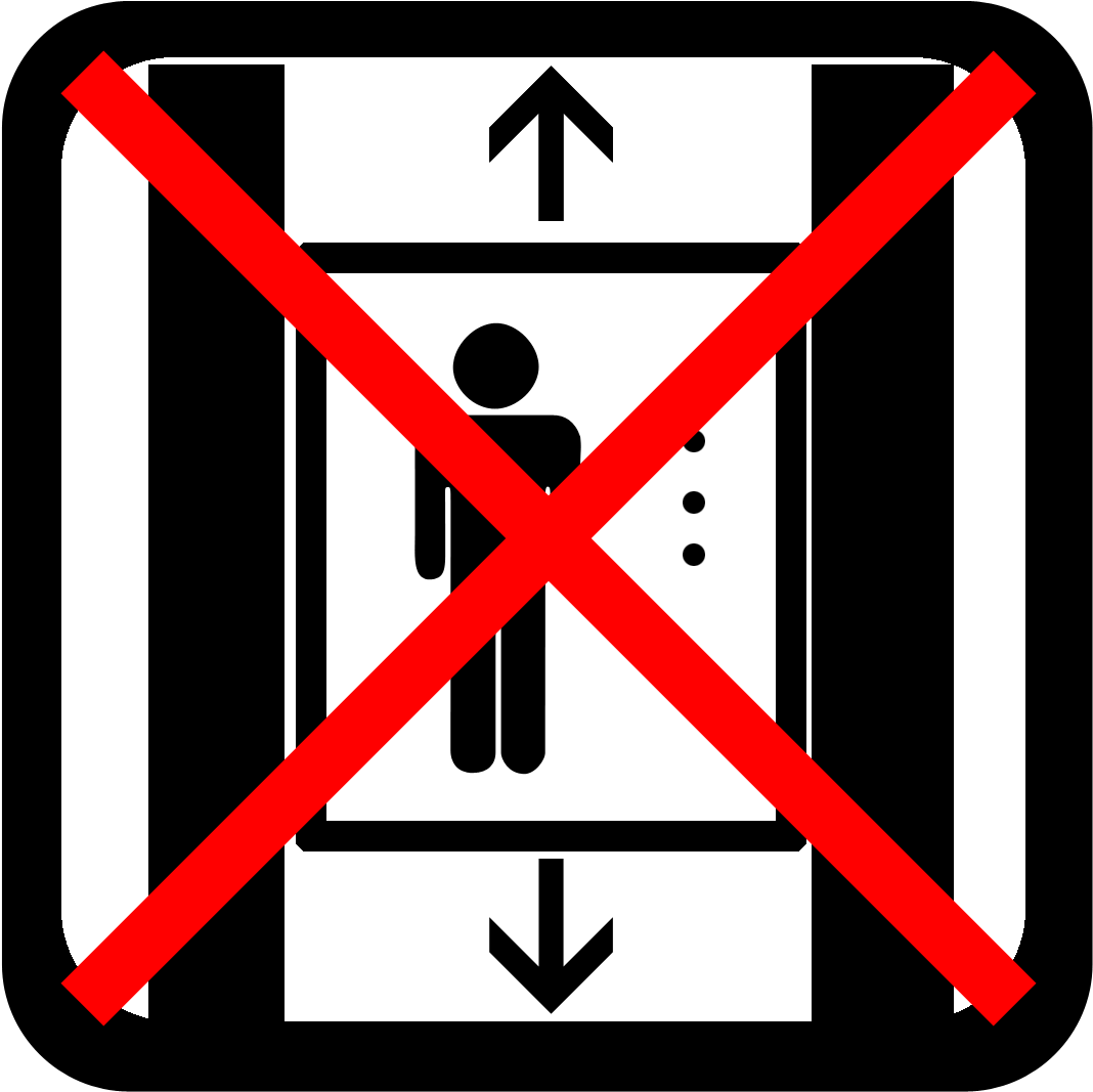 Not Allowed To Use The Elevator - Career Management Icon (1181x1181), Png Download