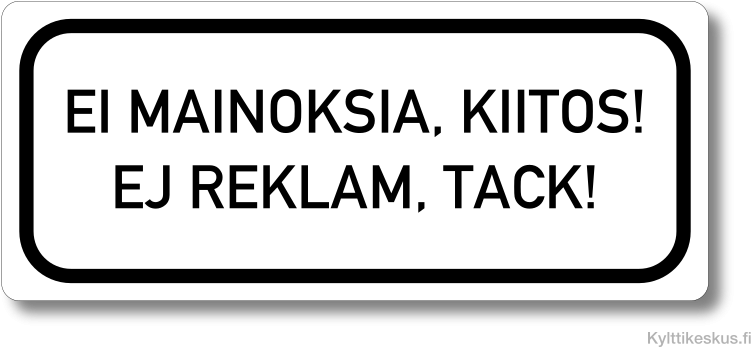 No Junk Mail Sign - Printing (800x400), Png Download