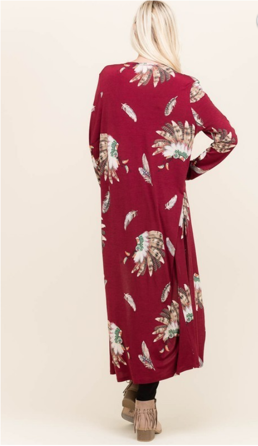Burgundy Headdress Duster - Nightgown (886x886), Png Download