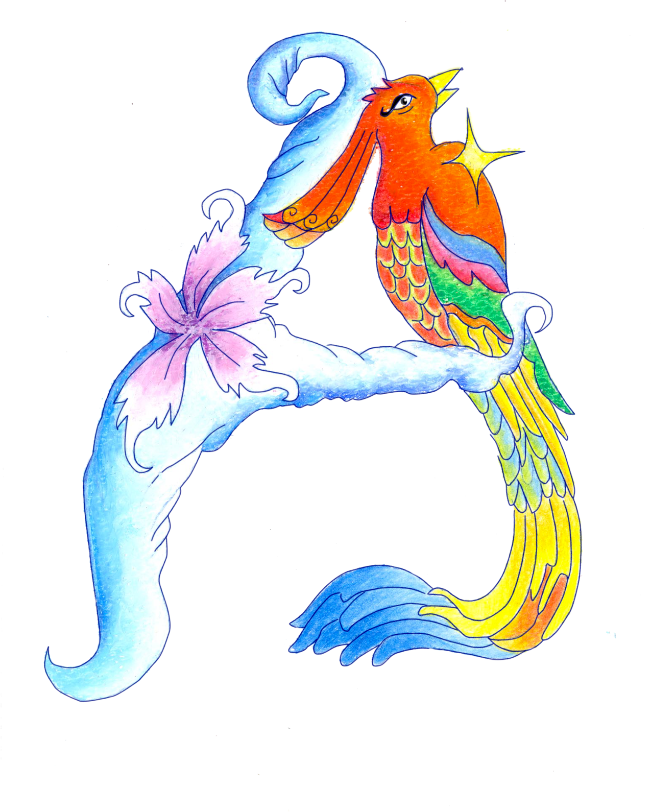 Letras Y Figuras - Ibong Adarna Clip Art (1400x1589), Png Download