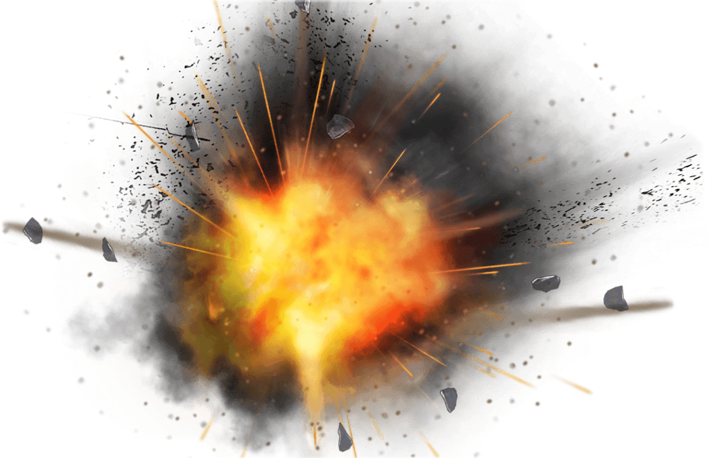 Report Abuse - Transparent Background Explosion Png (1024x660), Png Download