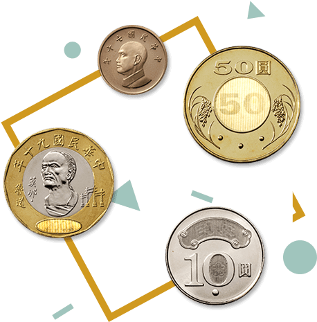 Of These, Nt$10, Nt$20, And Nt$50 Coins Have Security - Taiwan Nt 20 Coin (650x548), Png Download