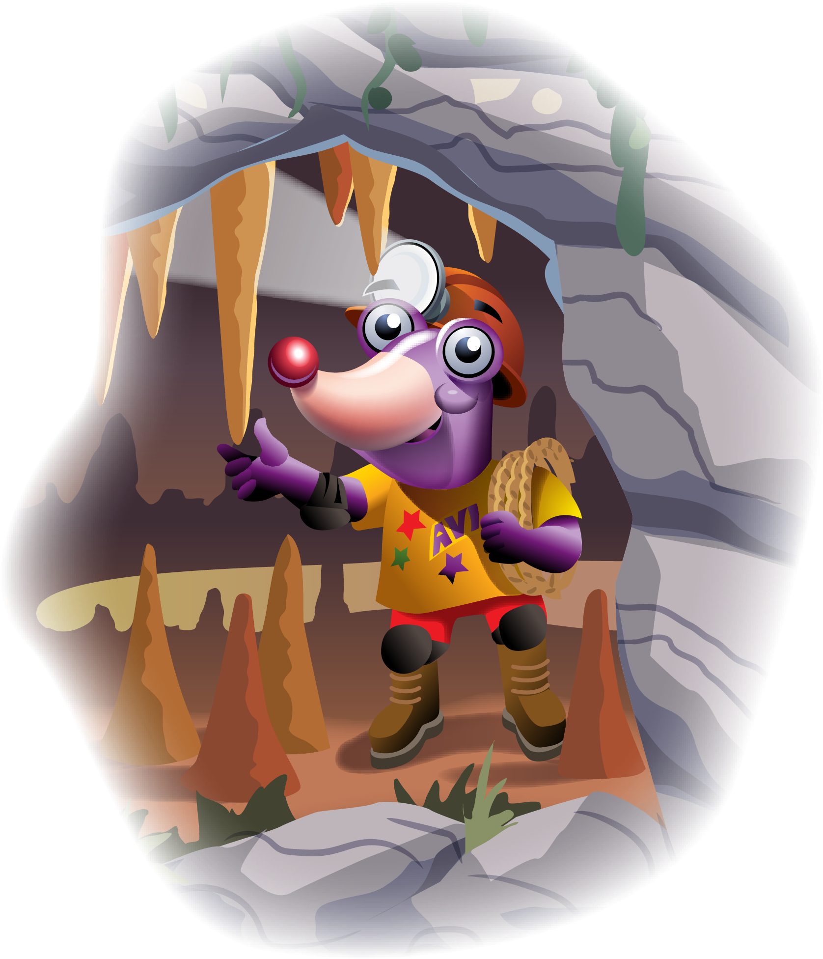 River Rock Mole - Cartoon (2084x2084), Png Download