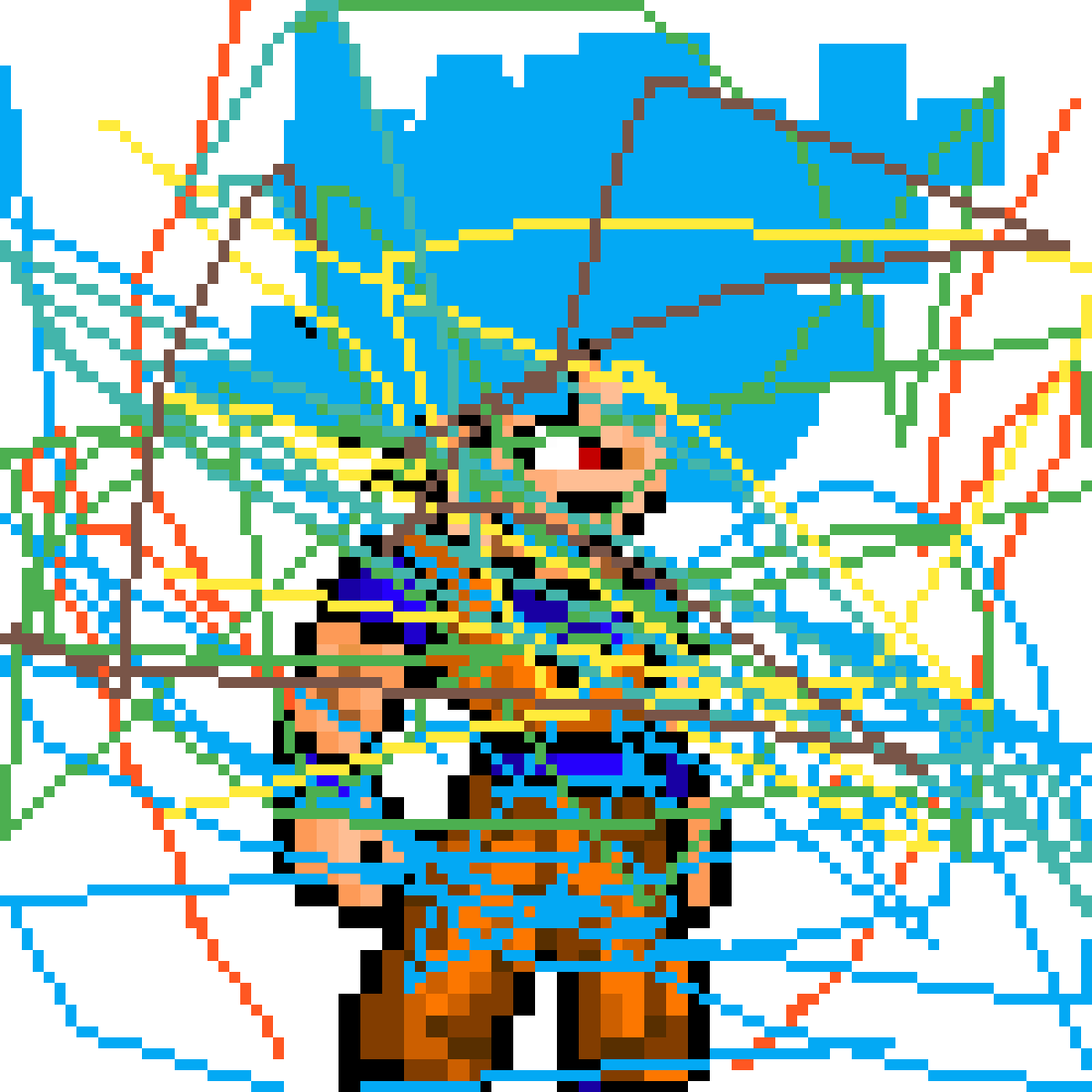 Goku Explotion - Map (1200x1200), Png Download