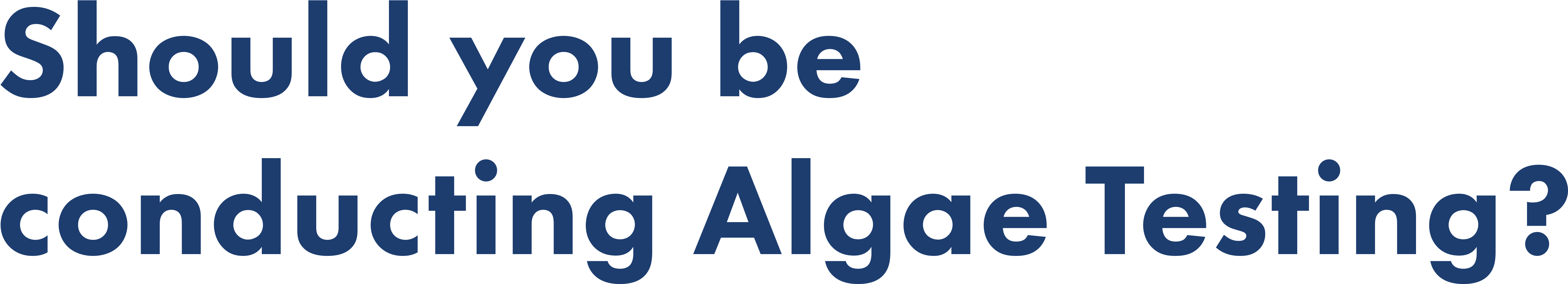 Should You Be Conducting Algae Testing - Graphics (6144x1529), Png Download