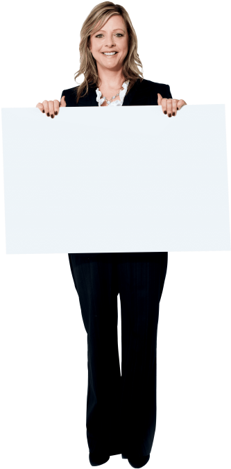 Free Png Download Girl Holding Banner Png Images Background - Woman Smiling White Background (480x706), Png Download