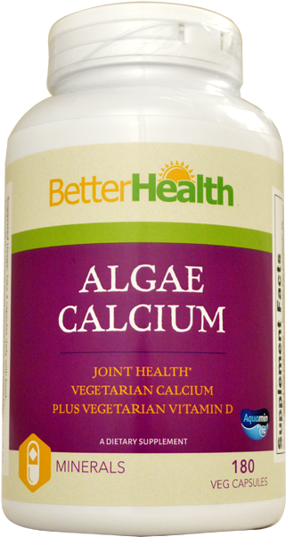 Better Health Algae Calcium Joint Health 180 Vcaps - Better Health Market (650x650), Png Download