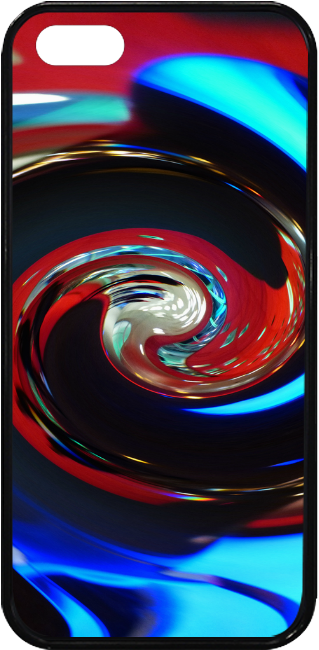 Swirling Colors, Red, Swirl Rubber Case For Iphone - Smartphone (1000x1000), Png Download