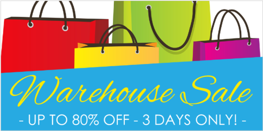 Basic Warehouse Sale Vinyl Banner - Handbag (560x560), Png Download