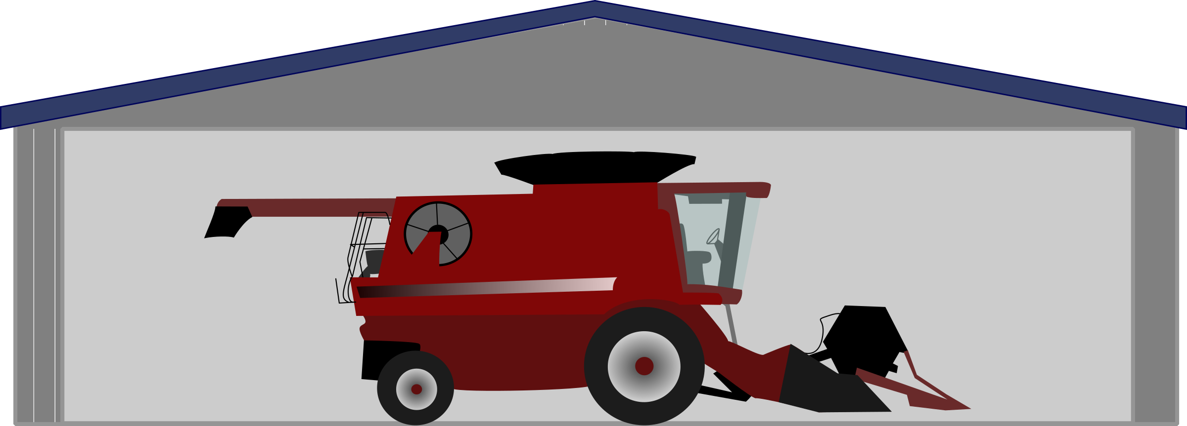 This Free Icons Png Design Of Combine Harvester In (2400x863), Png Download