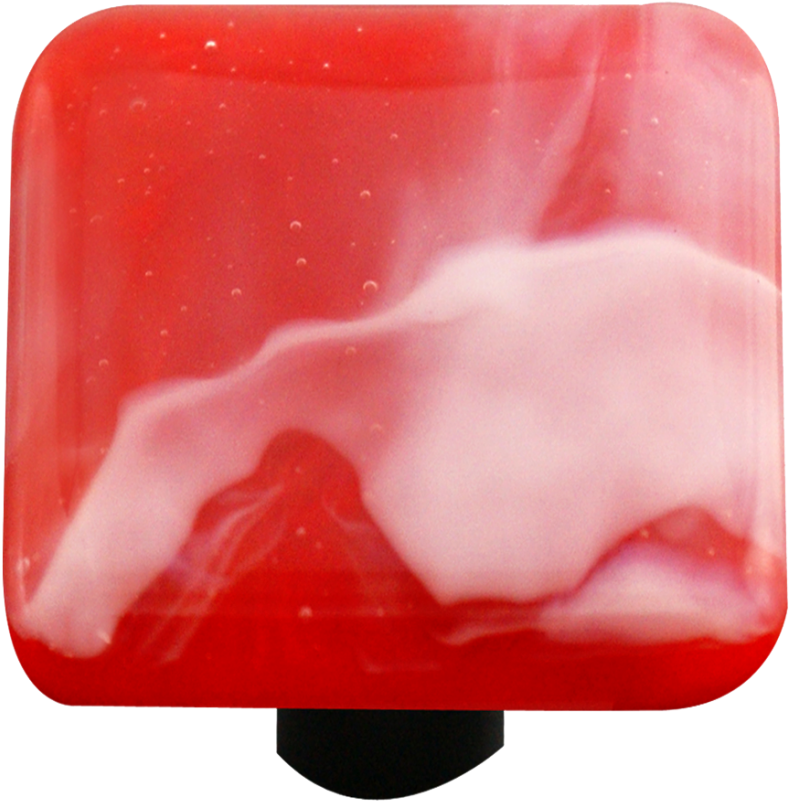 Swirl Collection Brick Red Knob - Onyx (960x960), Png Download
