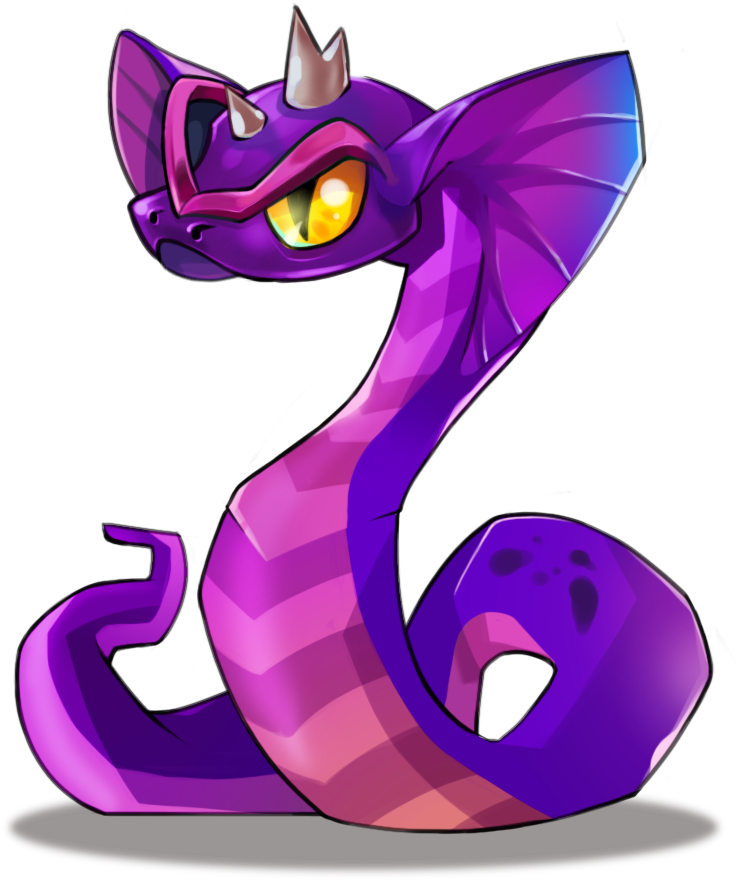 Snake Dark A 0 - Illustration (1358x1612), Png Download