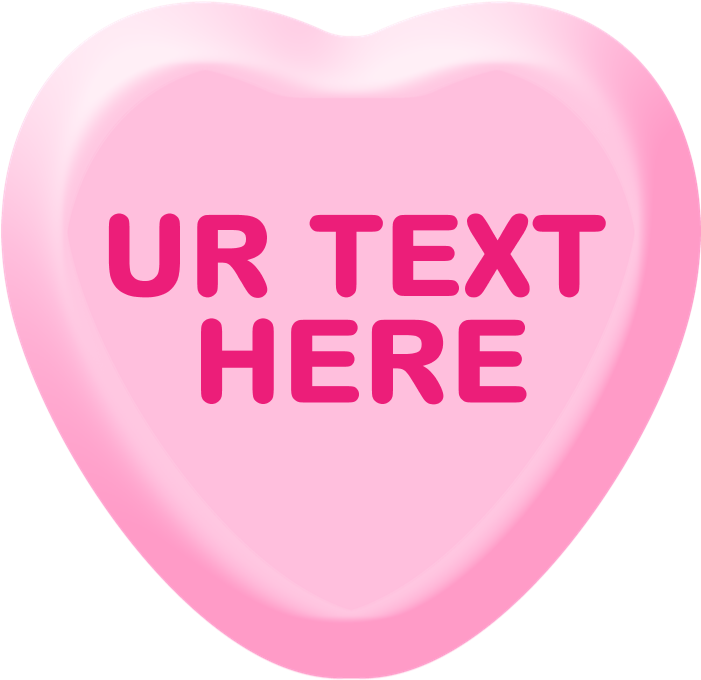 Banana Candy Heart Personalized Mousepad - Heart (700x700), Png Download