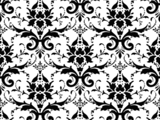 Damask Clipart Damask Background - Green Damask Png (640x480), Png Download