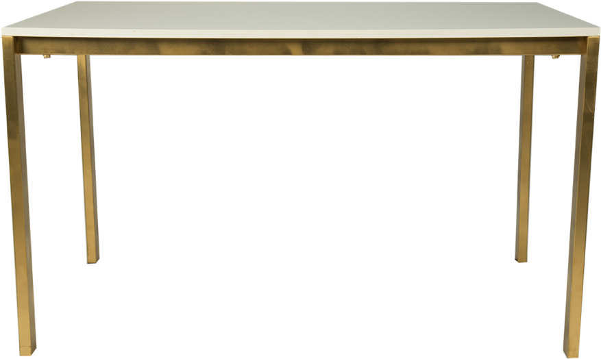 Kelli White And Gold Dining Table - Pergolato Bambu (1000x684), Png Download