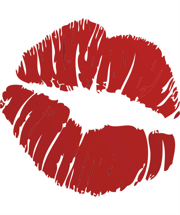 Поцелуй Стикер (596x712), Png Download